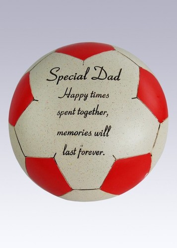 Dad red football shaped - red,