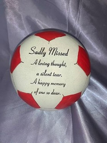 Sadly missed red football - missed,