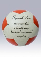 Son - Red Football shaped