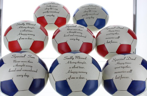 Memorial football plaque - memorial,